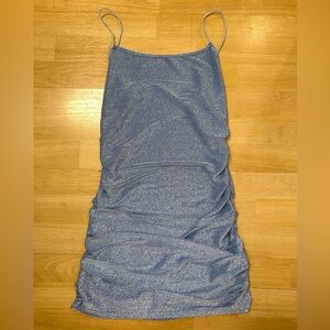 SHEIN Sparkling Blue Petite Dress